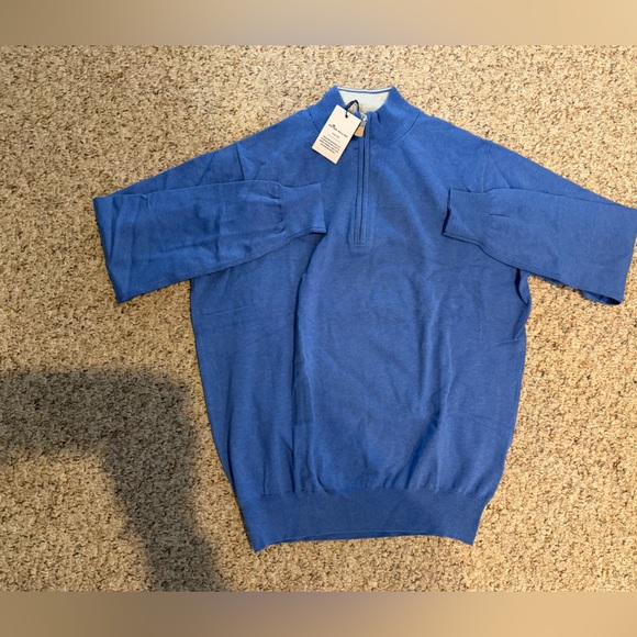 NWT Peter Millar Men's Crown Soft Quarter Zip Sweater